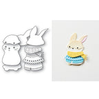 Poppy Stamps Nordic Bundled Bunny Dies 2708 pieces