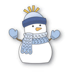 Poppy Stamps Nordic Bundled Snowman Dies 2745