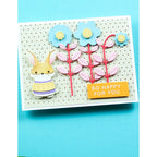 Poppy Stamps Nordic Bunny Dies 2719 happy