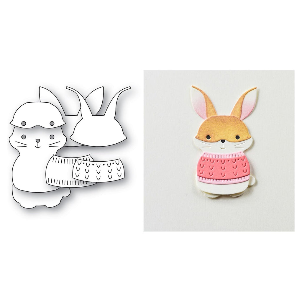 Poppy Stamps Nordic Bunny Dies 2719 pieces