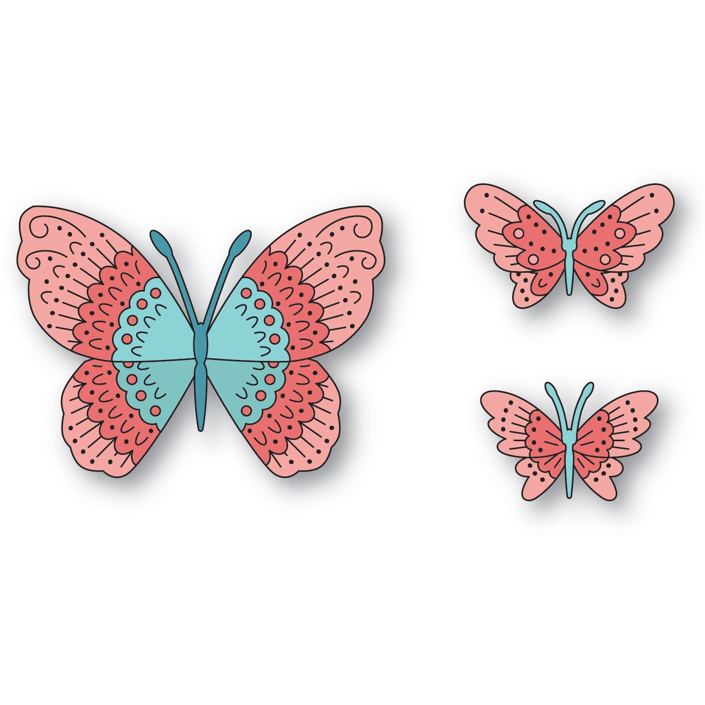 Poppy Stamps Nordic Butterfly Die Bundle