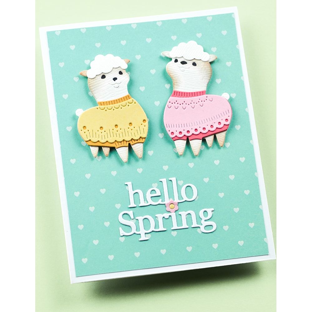 Poppy Stamps Nordic Cheerful Lamb Dies 2703 spring