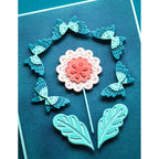 Poppy Stamps Nordic Cheery Butterflies Dies 2767 blue butterfly