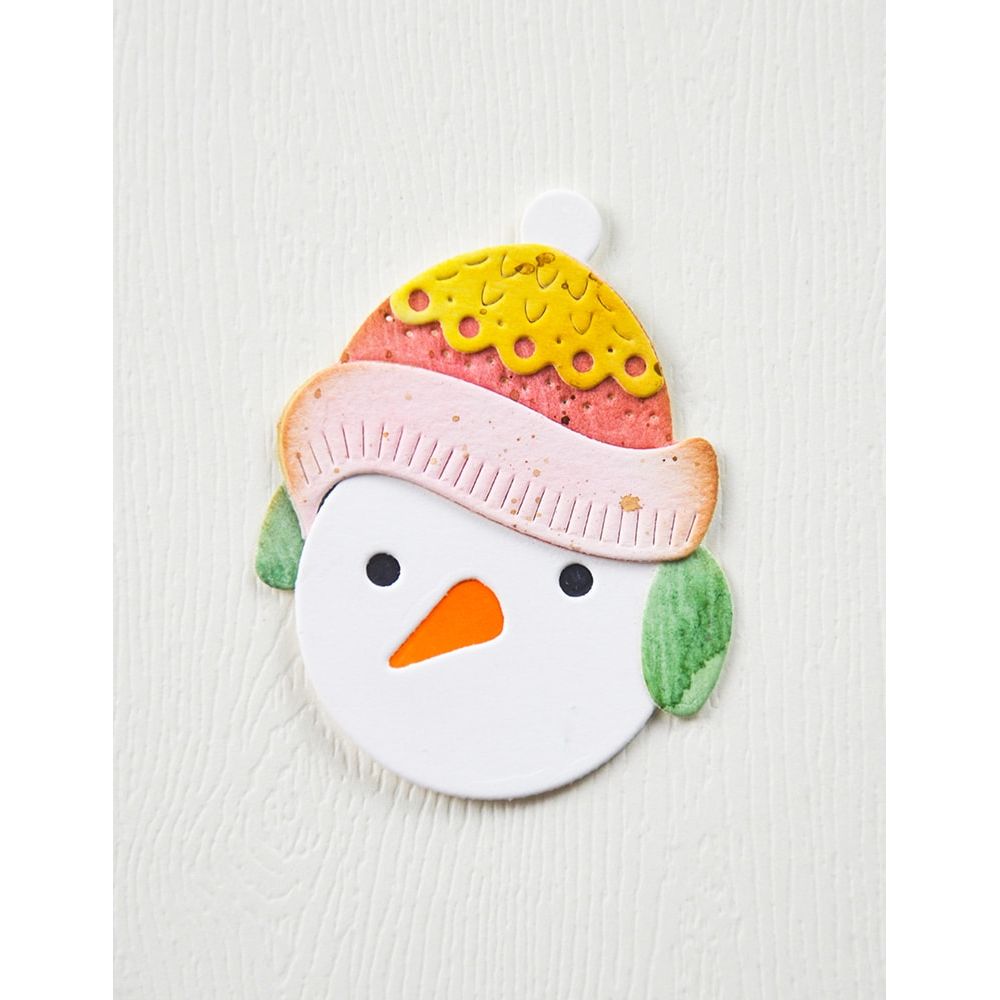 Poppy Stamps Nordic Chilly Snowman Dies 2742 hat