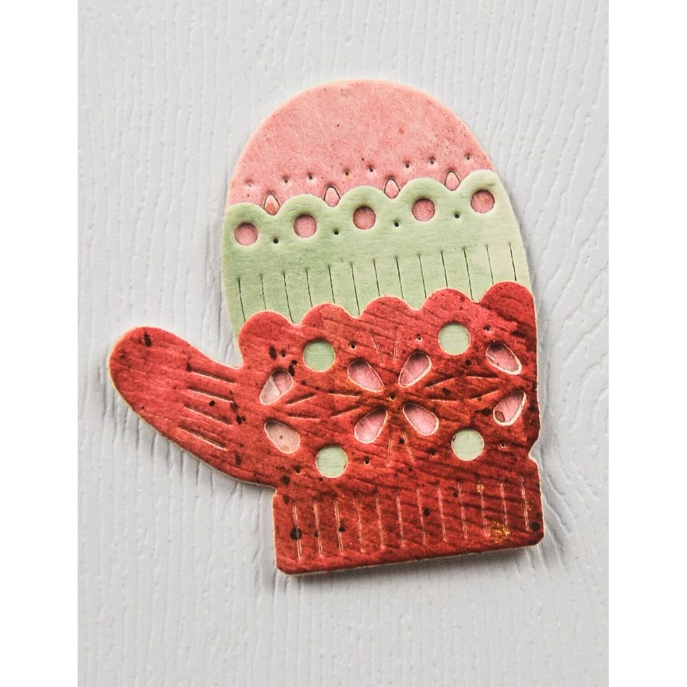 Poppy Stamps Nordic Cozy Mitten Dies 2760 mitten