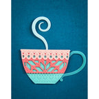 Poppy Stamps Nordic Cozy Tea Cup Dies 2769 cup