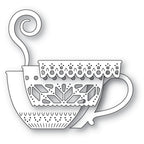 Poppy Stamps Nordic Cozy Tea Cup Dies 2769 outline