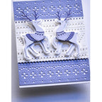 Poppy Stamps Nordic Delicate Border Dies 2630 deer