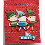 Poppy Stamps Nordic Elves Die Bundle be merry
