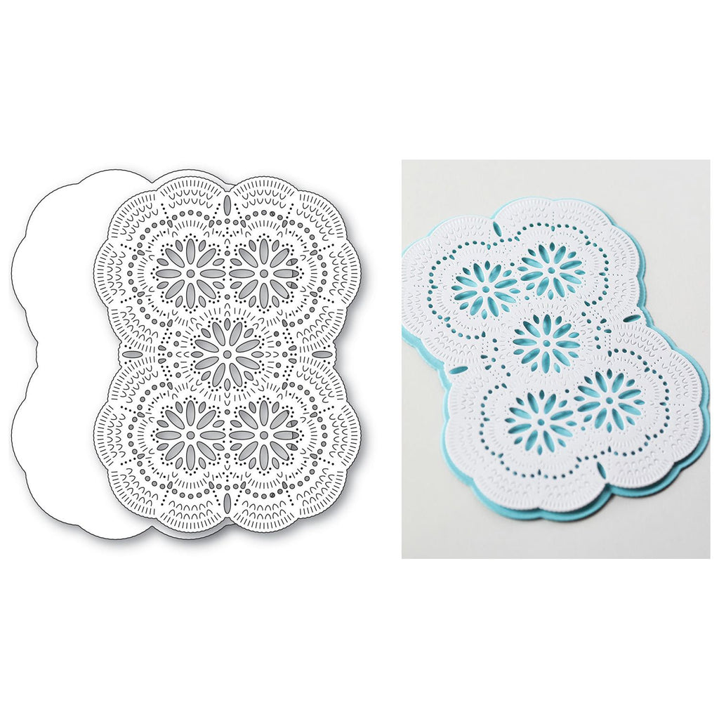 Poppy Stamps Nordic Floral Burst Background Dies 2727 pieces