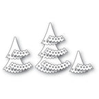 Poppy Stamps Nordic Frilly Trees Dies 2647 line image