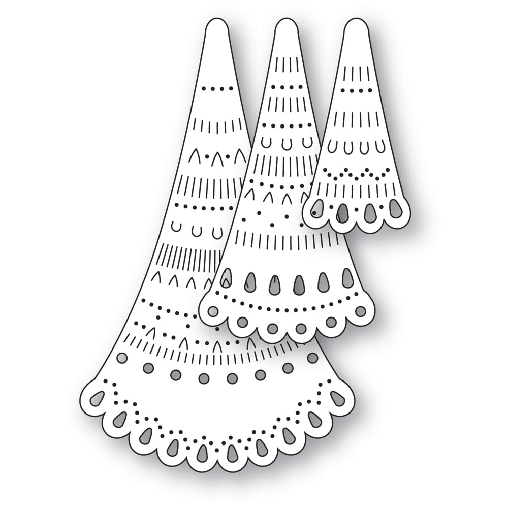 Poppy Stamps Nordic Grand Tree Toppers Dies 2759 layer