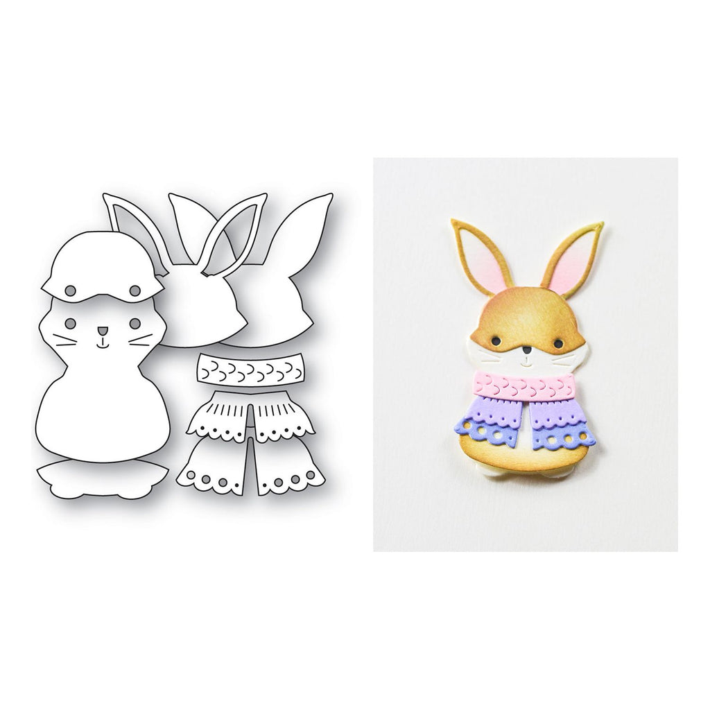 Poppy Stamps Nordic Happy Bunny Dies 2731 pieces