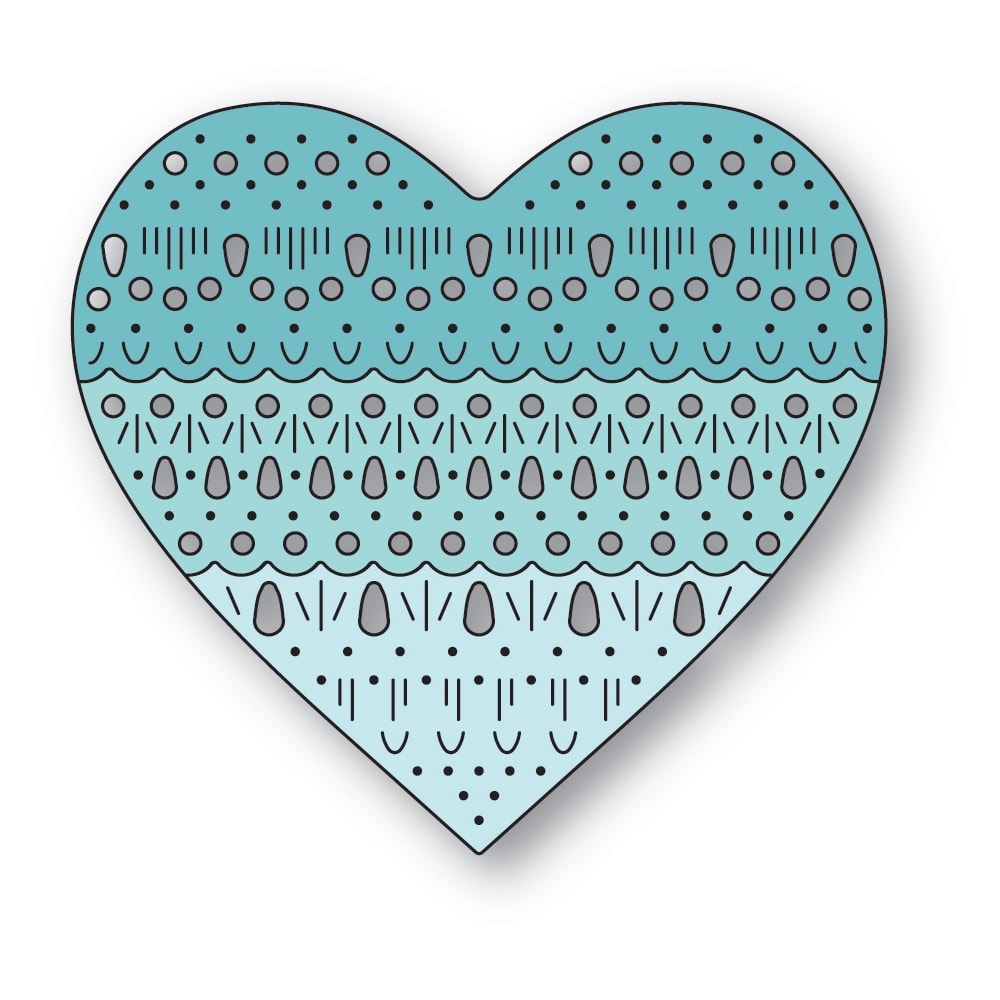 Poppy Stamps Nordic Heart Dies 2689
