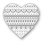 Poppy Stamps Nordic Heart Dies 2689 pieces