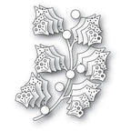 Poppy Stamps Nordic Holly Sprig Dies 2749 outline