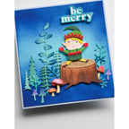 Poppy Stamps Nordic Joyful Elf Dies 2667 mushrooms