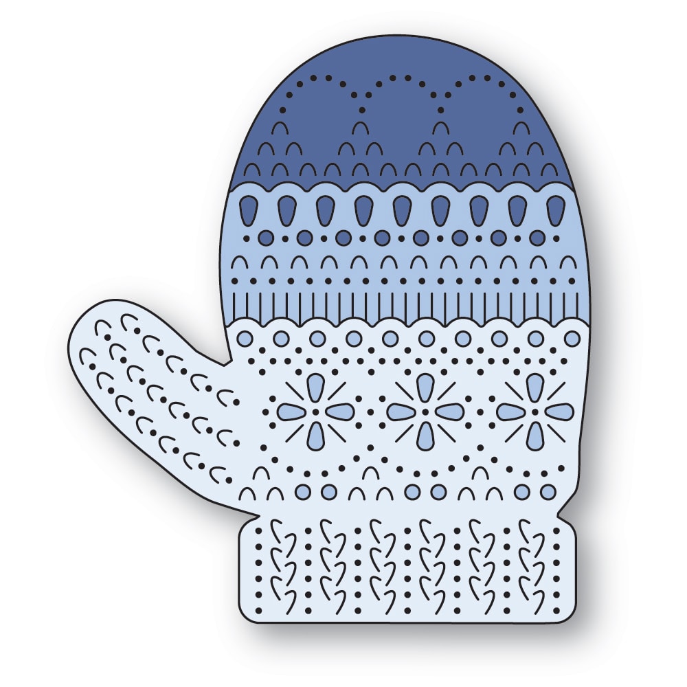 Poppy Stamps Nordic Large Mitten Dies 2761
