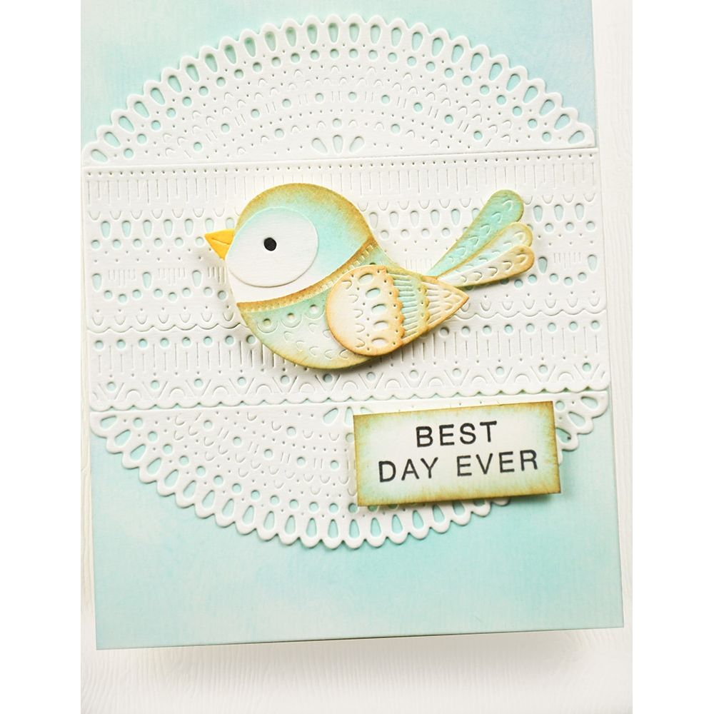 Poppy Stamps Nordic Lavish Border Set Dies 2631 bird