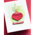 Poppy Stamps Nordic Layered Ornament Dies 2625 merry christmas