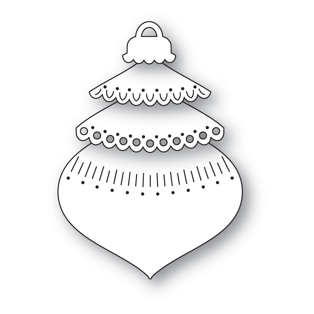 Poppy Stamps Nordic Layered Ornament Dies 2625 outline