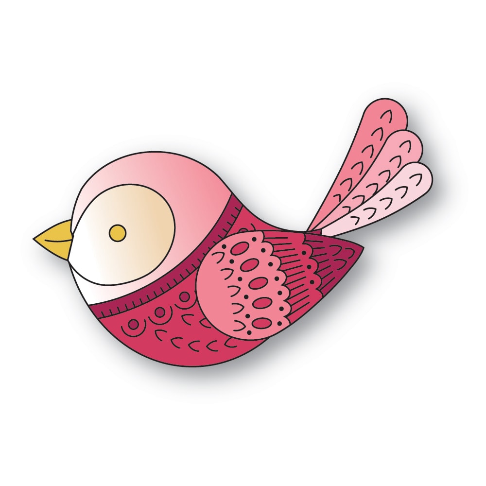 Poppy Stamps Nordic Love Bird Dies 2707