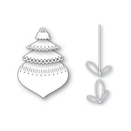 Poppy Stamps Nordic Ornament and Bow Dies Bundle line art