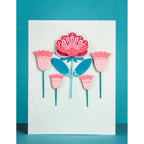 Poppy Stamps Nordic Pendant Flower Dies 2771 pink pedals