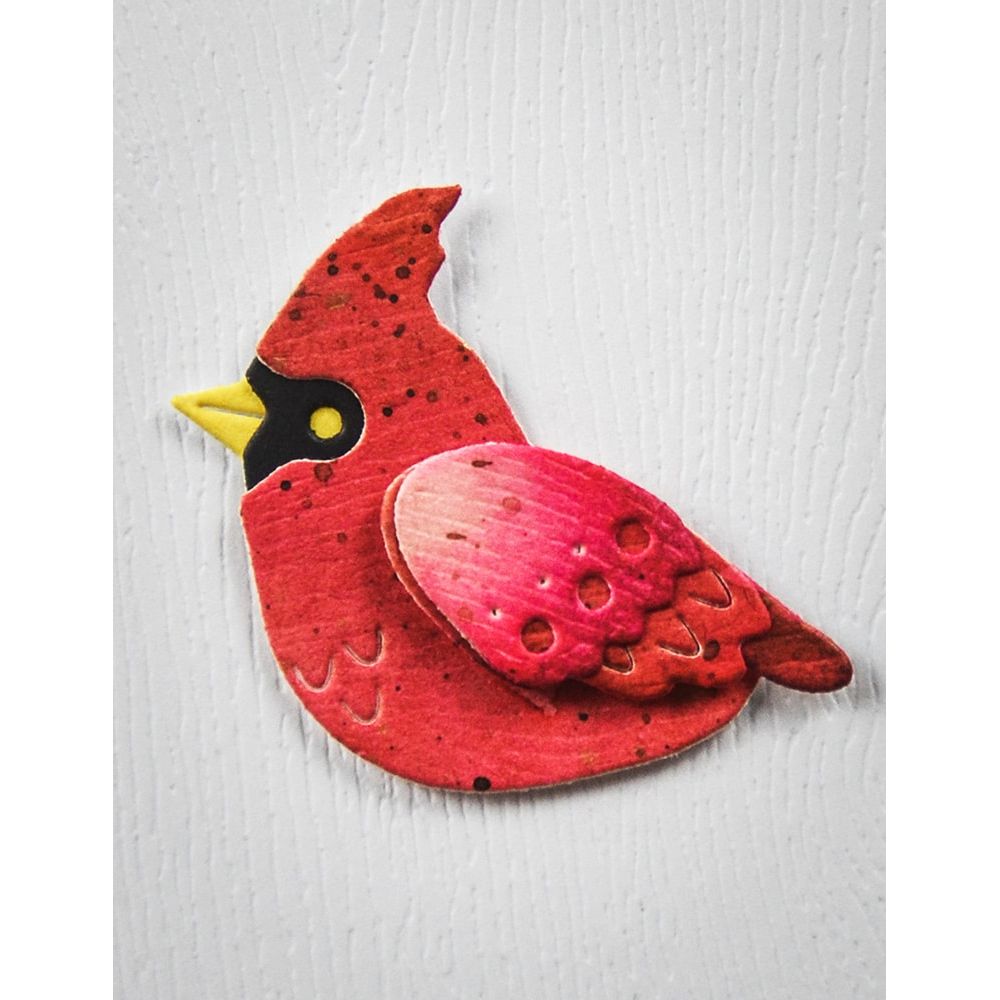 Poppy Stamps Nordic Perched Cardinal Dies 2738 cardinal