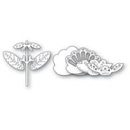 Poppy Stamps Nordic Petalglow Flower Dies 2778 outline