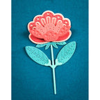 Poppy Stamps Nordic Petalglow Flower Dies 2778 pink flower
