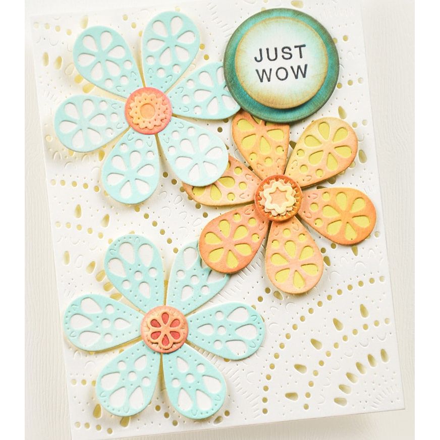 Poppy Stamps Nordic Pretty Petal Flower Dies 2713 wow