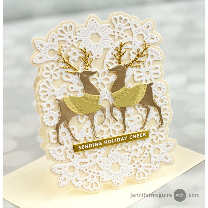 Poppy Stamps Nordic Regal Deer Dies 2659 holiday cheer | color-code:ALT01