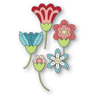 Poppy Stamps Nordic Scatter Flowers Dies 2773