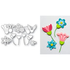 Poppy Stamps Nordic Scatter Flowers Dies 2773 outline