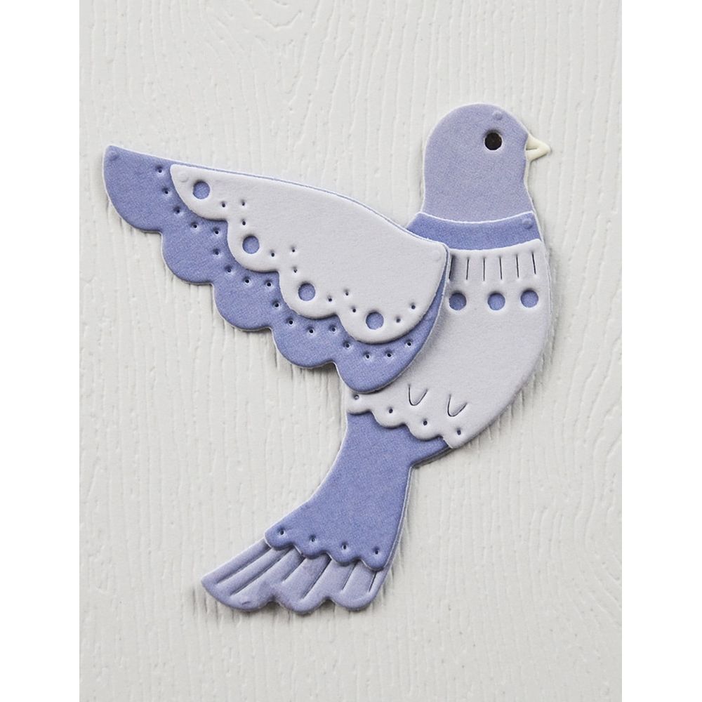 Poppy Stamps Nordic Serene Dove Dies 2747 dove