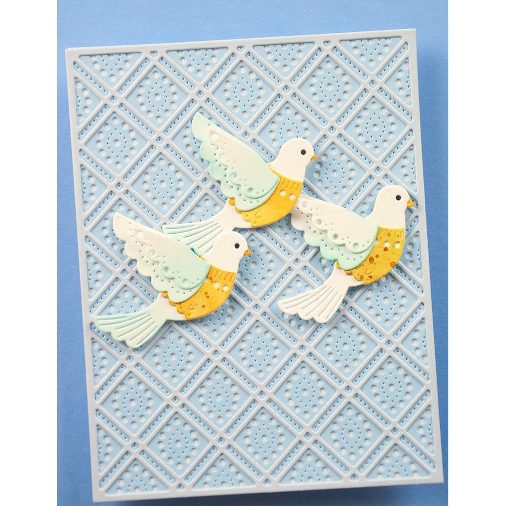 Poppy Stamps Nordic Serene Dove Dies 2747 doves