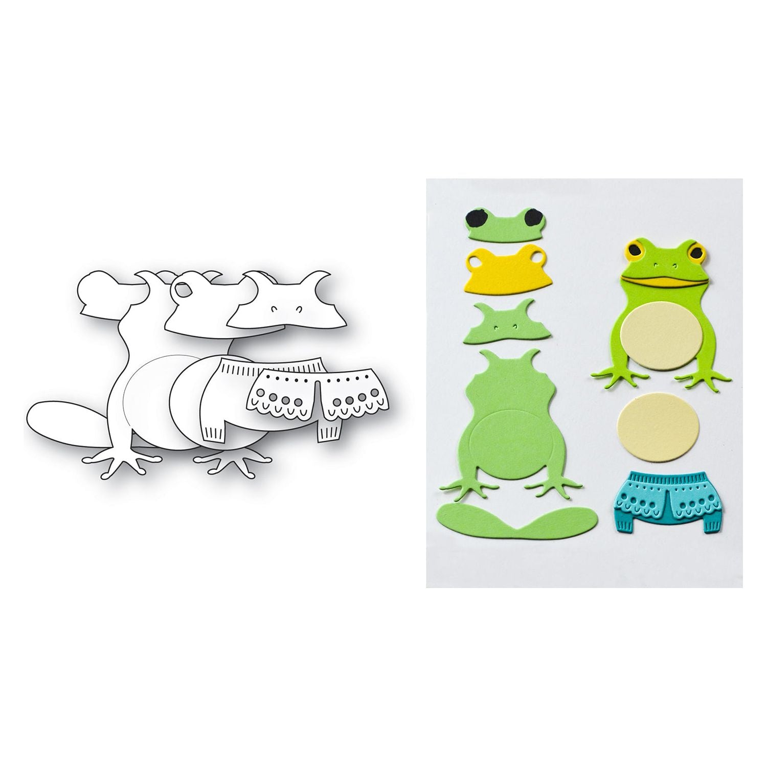 Poppy Stamps Nordic Sitting Frog Dies 2705 pieces