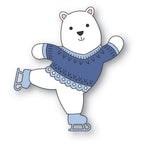 Poppy Stamps Nordic Skating Bear Dies 2750