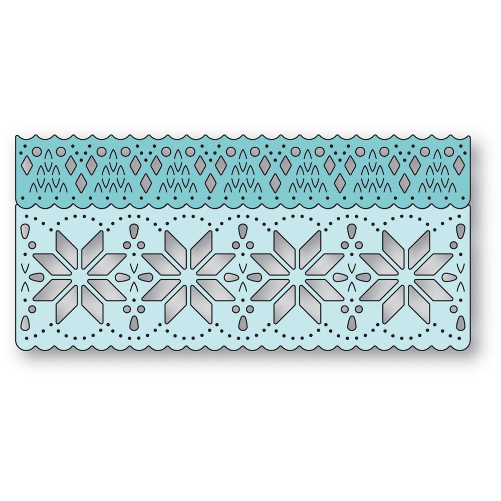 Poppy Stamps Nordic Snowflake Border Dies 2739