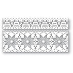Poppy Stamps Nordic Snowflake Border Dies 2739 layer