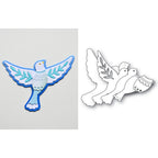 Poppy Stamps Nordic Soaring Dove Dies 2792 outline