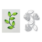 Poppy Stamps Nordic Sweeping Branch Dies 2716 parts