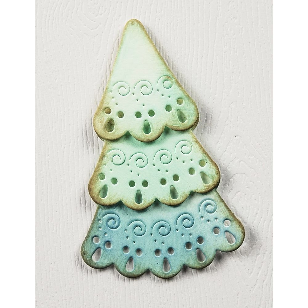 Poppy Stamps Nordic Swirl Tree Dies 2737 tree