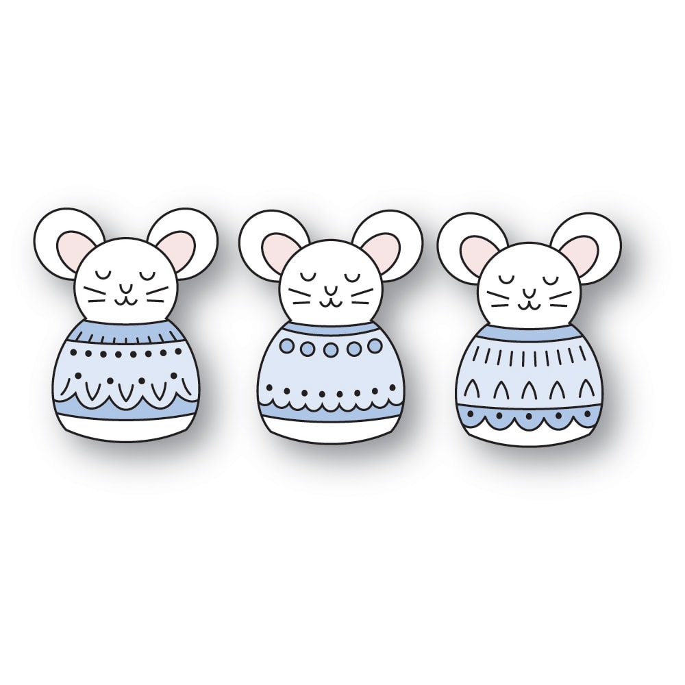 Poppy Stamps Nordic Tiny Mouse Dies 2744