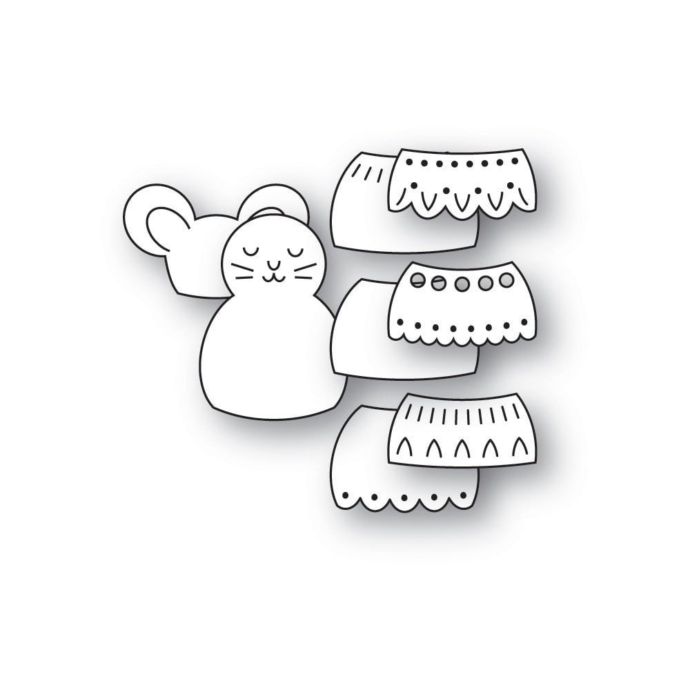 Poppy Stamps Nordic Tiny Mouse Dies 2744 layer