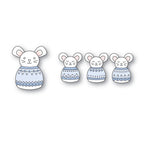 Poppy Stamps Nordic Tiny and Merry Mouse Die Bundle