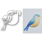 Poppy Stamps Nordic Valley Bird Dies 2804 contents inside package