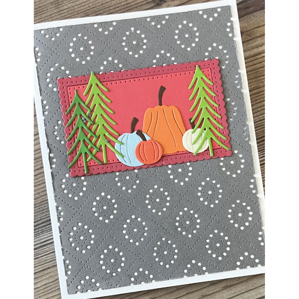 Poppy Stamps Pumpkin Patch Dies 2787 trees blue pumpkin 