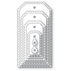 Poppy Stamps Scalloped Framer Tags Dies 2791